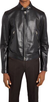 Plongé Leather Cafe Biker Jacket