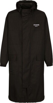 Dolce & Gabbana DGVIB3 Logo-Embroidered Padded Hooded Coat