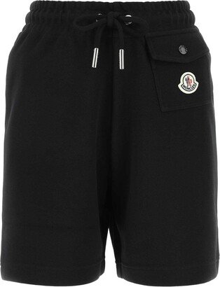 Logo Patch Drawstring Shorts-AG