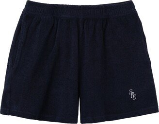 Embroidered-Logo Cotton Shorts