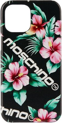 Black Flowers Logo iPhone 12 Pro Max Case