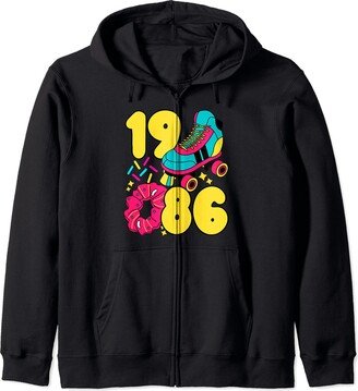 80s Nostalgia 1986 1986 Retro Raised In The 80s Old School Nostalgia Zip Hoodie