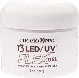 T3 LED-UV Flex Gel - Clear by Cuccio Pro for Women - 1 oz Nail Gel