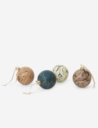 Lulu and Georgia Marbled Ornaments (Set of 4) by Ferm Living