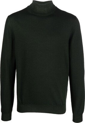 Roll-Neck Virgin Wool Jumper-AF