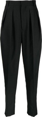 Tapered Box-Pleated Trousers