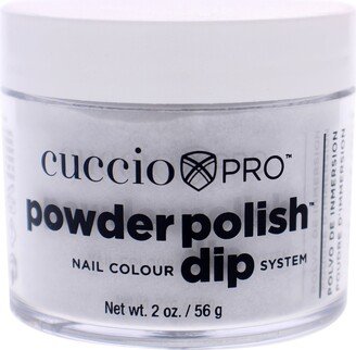 Pro Powder Polish Nail Colour Dip System - Platinum Silver Glitter by Cuccio Colour for Women - 1.6 oz Nail Powder