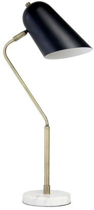 Lalia Home Asymmetrical Marble And Metal Desk Lamp