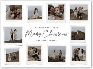 Holiday Cards: Polaroid Spread Holiday Card, White, 6X8, Christmas, Matte, Signature Smooth Cardstock, Square