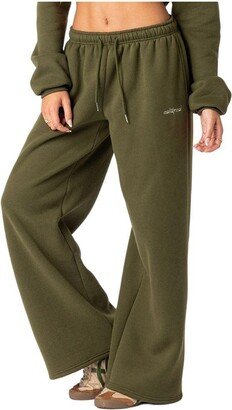 Edikted Women's Brenna low rise wide sweatpants