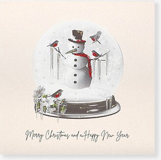 Selfridges Edit Merry Christmas And A Happy New Year Crystal-embellished Christmas Card 16.5cm x 16.5cm