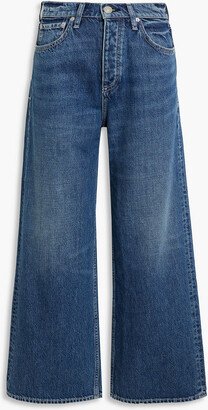 Andi cropped high-rise wide-leg jeans