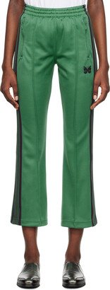 Green Narrow Track Pants