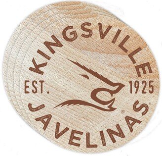 Texas A&m Kingsville Javelinas Wood Coaster Engraved 4-Pack