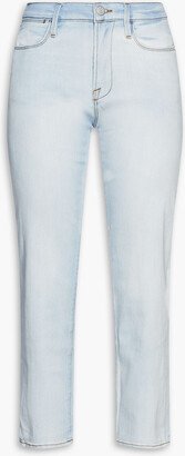 Le High cropped high-rise straight-leg jeans