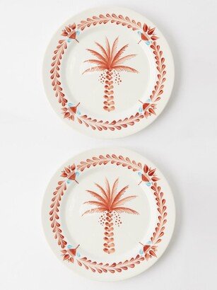 Set Of Two Palma Hand-painted Ceramic Plates