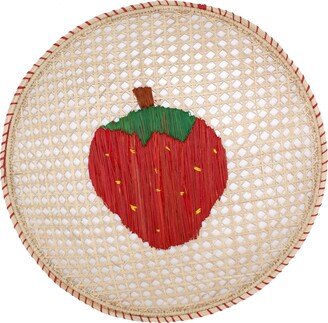 Washein Red Strawberry Straw Placemats Set Of 4