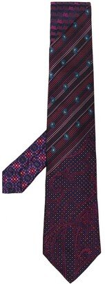 Embroidered Paisley-Pattern Tie-AA