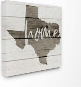 Texas Home Typography Map Art Collection