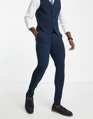 super skinny mix and match suit pants in navy