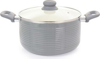 Ridge Valley 6 Quart Aluminum Nonstick Dutch Oven in Grey