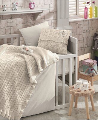 Nipperland Rozy Premium 6 Piece Crib Bedding Set