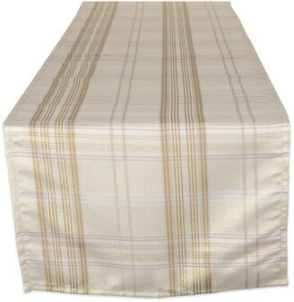 Metallic Plaid Table Runner