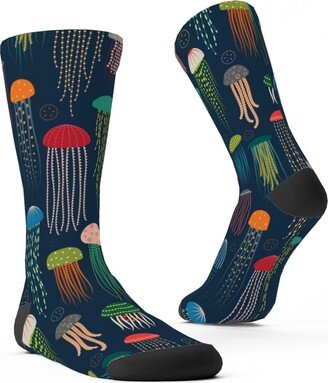 Socks: Just Jellies - Jellyfish Custom Socks, Blue