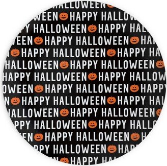 Plates: Happy Halloween Black Plates, 10X10, Black