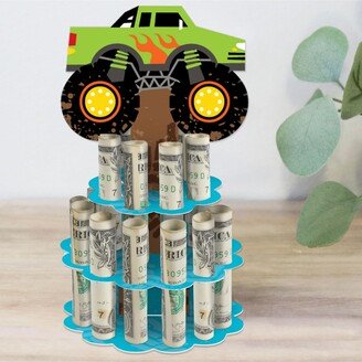 Big Dot of Happiness Smash and Crash Monster Truck Diy Boy Birthday Party Money Holder Gift Cash Cake