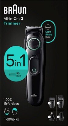 Series 3 AiO3450 Rechargeable 5-in-1 Ear, Nose, Beard & Hair Trimmer