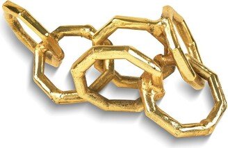 Curata Gold-Tone Metal Chain Decorative Sculpture