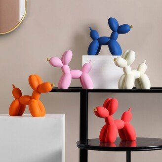 Curata Home Medium Resin 9 Balloon Dog Zen Animal Kaws Statue Décor