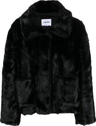 Jakke Classic-Collar Faux-Fur Jacket