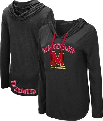 Women's Black Maryland Terrapins My Lover Hoodie Long Sleeve T-shirt