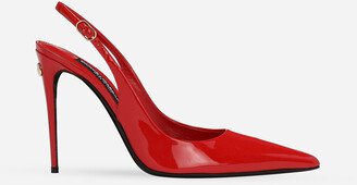 Patent leather slingbacks-AG