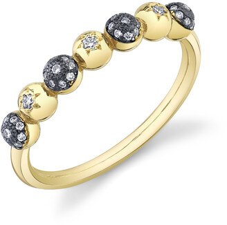 Sarah Hendler Diamond Pavé Ball and Star Half Eternity Band