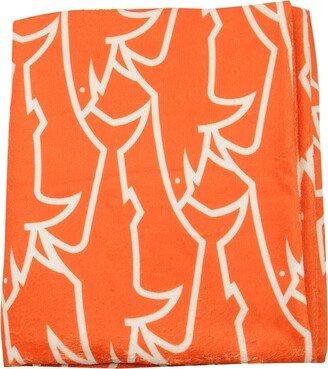 Logo Embroidered Beach Towel-AA