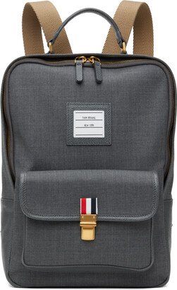 Gray Front Pocket Backpack