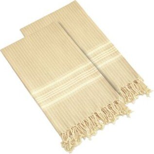 Linum Home Textiles 100 Turkish Cotton Luxe Herringbone Pestemal Beach Towel Collection