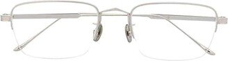 Rectangle Semi Rimless Glasses-AB