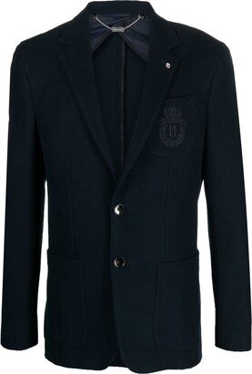 Circular Knitting single-breasted blazer