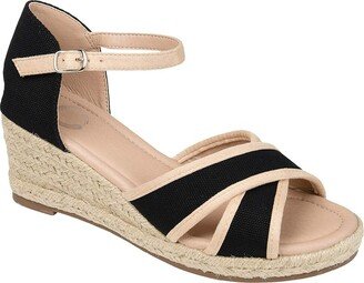 Comfort Foam Brene Wedge (Black) Women's Shoes