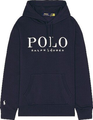 Graphic Fleece Sweatshirt in Navy