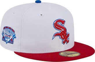 Men's White, Red Chicago White Sox Undervisor 59FIFTY Fitted Hat - White, Red