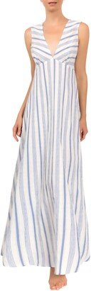 Amelia Stripe Cotton Nightgown