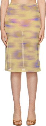 BINYA Yellow Coco Midi Skirt