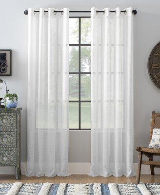 Textured Linen Blend 52 x 63 Curtain