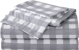 Lakehouse Plaid Cotton Percale 4 Pc. Sheet Set, King