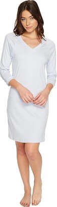 Pure Essence 3/4 Sleeve Gown (Blue Glow) Women's Pajama